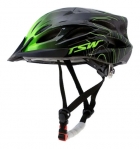 Kit Capacete Tsw Com Led Ciclismo Óculos Uv400 Bike Verde