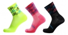 Kit 3 Meias Ciclismo Feminina Bike Esporte Mtb Speed