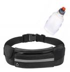 Cinto Hidratação Corrida Esporte Garrafa Squeeze 250ml Preto
