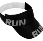 Kit Viseira E Meia Corrida Hupi Running Run Preto 