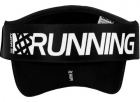 Kit Viseira E Meia Corrida Hupi Running Run Preto 