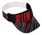 Kit Viseira E Meia Corrida Hupi Running Run Lines Preto 