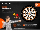 Jogo De Dardo Tabuleiro Magnético Alvo 40 Cm 6 Dardos