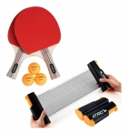 Kit Raquete Tênis De Mesa Ping Pong Rede Retrátil Atrio