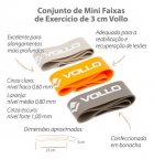 Conjunto De 3 Mini Faixas De Exercícios Funcional Vollo