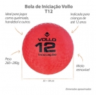 Bola De Iniciação T12 Queimada Vermelha Impermeável Vollo