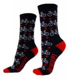 Meia Ciclismo Hupi Love Bike Cano Médio Esporte Bike