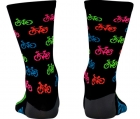 Meia Ciclismo Hupi Love Bike Cano Médio Esporte Bike
