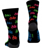 Meia Ciclismo Hupi Love Bike Cano Médio Esporte Bike