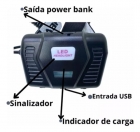Lanterna De Cabeça Led V3 Led Laser Jws Recarregável Zoom