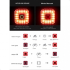 Sinalizador Led Traseiro Bike Inteligente Recarregável Giyo