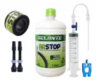 Kit Tubeless Arstop Selante 1000ml + Válvulas + Fita Bike