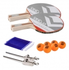 2x Raquetes Ping Pong Vollo Energy 6 Bolas 1 Star+ Rede