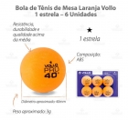 2x Raquetes Ping Pong Vollo Energy + 6 Bolas 1 Estrela