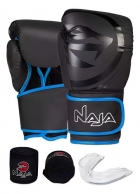 Kit Boxe Muay Thai Naja Luva + Bandagem + Protetor Bucal