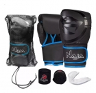 Kit Boxe Muay Thai Naja Luva + Bandagem + Protetor Bucal