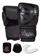 Kit Boxe Muay Thai Naja Luva + Bandagem + Protetor Bucal