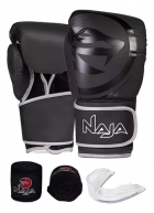 Kit Boxe Muay Thai Naja Luva + Bandagem + Protetor Bucal