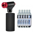 Bomba Co2 Rockbros Bike Ciclismo Aplicador Co2 + 5 Cilindros