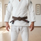Faixa Para Jiu-jitsu Marrom Adulto Reforçada Naja Extreme