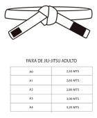Faixa Para Jiu-jitsu Branca Adulto Reforçada Pretorian Elite