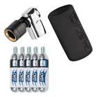Kit Aplicador De Co2 Zefal + 5 Cilindro Bike Bomba Bicicleta