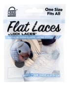 Cadarço Elástico Lock Laces® Flat Tênis Corrida Running