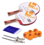Kit Raquetes Tênis De Mesa Vollo Impulse + Rede + 6 Bolas