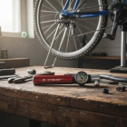 Mini Bomba De Ar Pneu Bike Tsw Aluminio Com Manometro