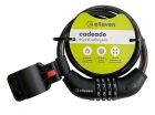 Cadeado De Segredo Bike Elleven Espiral 1m X 12mm C/ Suporte