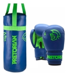 Kit Boxe Muay Thai Infantil Saco De Pancada + Luva Pretorian