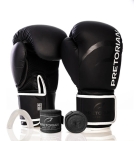 Kit Boxe E Muaythai Bandagem + Luva + Protetor Pretorian Fx2