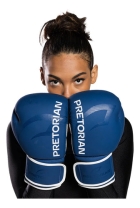 Kit Boxe E Muaythai Bandagem + Luva + Protetor Pretorian Fx2