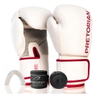 Kit Boxe E Muaythai Bandagem + Luva + Protetor Pretorian Fx2