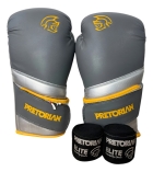 Kit Boxe E Muaythai Pretorian Luva Elite + Bandagens