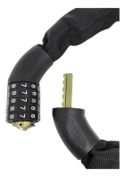 Cadeado Segredo Com Prote&ccedil;&atilde;o D/ Bike 90cm X 6mm Elleven Preto