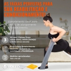 Kit Faixas Elásticas Exercícios Fisio Vollo 3 Intensidades Laranja/cinza/cinza Escuro