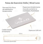 Kit Faixas Elásticas Exercícios Fisio Vollo 3 Intensidades Laranja/cinza/cinza Escuro