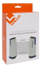 Rede De T&ecirc;nis Mesa Ping Pong Retr&aacute;til At&eacute; 1,75m Vollo Cinza E Azul
