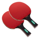 2x Raquetes De T&ecirc;nis De Mesa Impulse Ii Vollo Aprovada Preto/vermelho Fl (c&ocirc;ncavo)