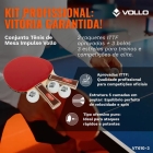 Kit T&ecirc;nis De Mesa Ping Pong 2 Raquetes Impulse 3 Bolas Vollo