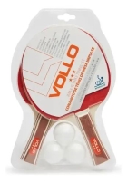 Kit T&ecirc;nis De Mesa Ping Pong 2 Raquetes Impulse 3 Bolas Vollo