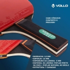 Raquete De T&ecirc;nis De Mesa Impulse Ii Vollo Aprovada Ittf Preto/vermelho Fl (c&ocirc;ncavo)