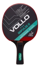 Raquete De T&ecirc;nis De Mesa Impulse Ii Vollo Aprovada Ittf Preto/vermelho Fl (c&ocirc;ncavo)