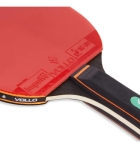 2x Raquetes De T&ecirc;nis De Mesa Impulse Ii Vollo + 6 Bolas Preto/vermelho Fl (c&ocirc;ncavo)