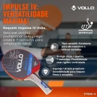 Raquete De T&ecirc;nis De Mesa Impulse Iv Vollo Aprovada Ittf Preto/vermelho Fl (c&ocirc;ncavo)