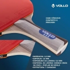 Raquete De T&ecirc;nis De Mesa Impulse Iv Vollo Aprovada Ittf Preto/vermelho Fl (c&ocirc;ncavo)