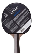 2x Raquetes De T&ecirc;nis De Mesa Impulse Iv Vollo Aprovada Ittf Preto/vermelho Fl (c&ocirc;ncavo)