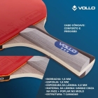 2x Raquetes De T&ecirc;nis De Mesa Impulse Iv Vollo Aprovada Ittf Preto/vermelho Fl (c&ocirc;ncavo)