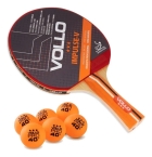 Raquete De T&ecirc;nis De Mesa Impulse V Vollo Ittf + 6 Bolas 